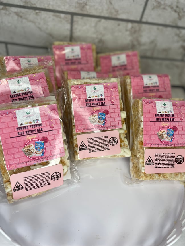 Banana Pudding Rice Krispy Bar