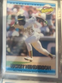 Image 1 of rickey henderson donruss 1992 highlights