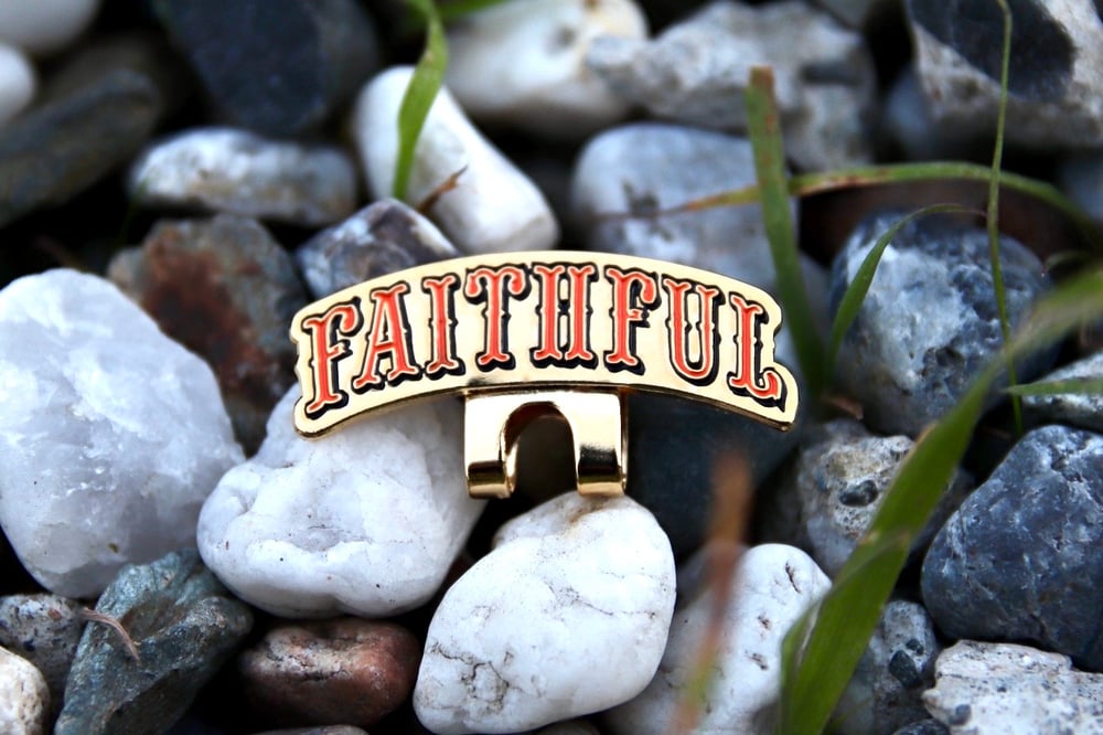 Image of Faithful Clip - Orange/Black