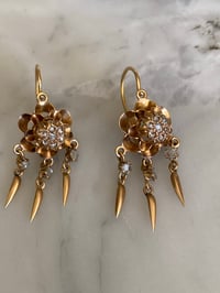 Image 2 of VICTORIAN DIAMOND EARRINGS