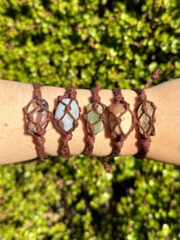 Image 2 of Macrame Crystal Bracelets