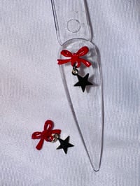 Image 1 of Red bow stars 