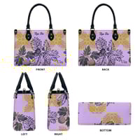 Image 1 of Women's PU Leather Ulu Pastel Print Handbag