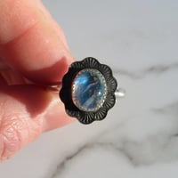 Image 2 of 'Annie' Moonstone Raindrop Ring Sterling Silver - Size S (US 9)
