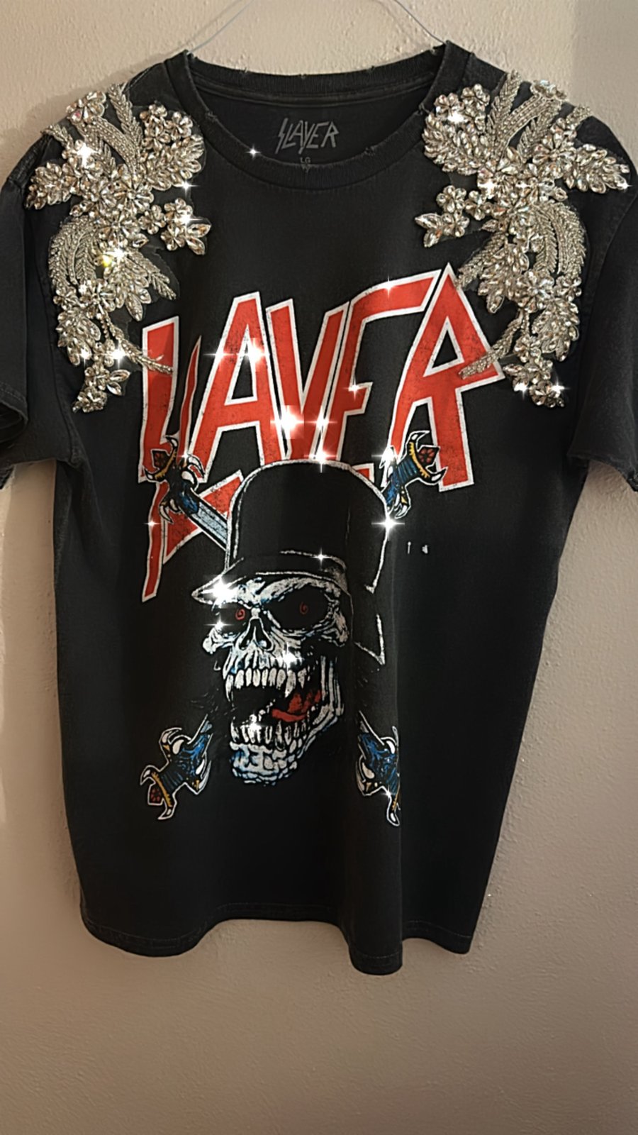 ✰over print✰【新品同様】✰patch shirts black YZ STORE