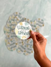 Image 1 of LEARN & GROW sticker