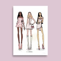 Image 1 of "Fashionable Friends" Poster (Matte)