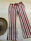 late 1960s union jack British lace up trousers 