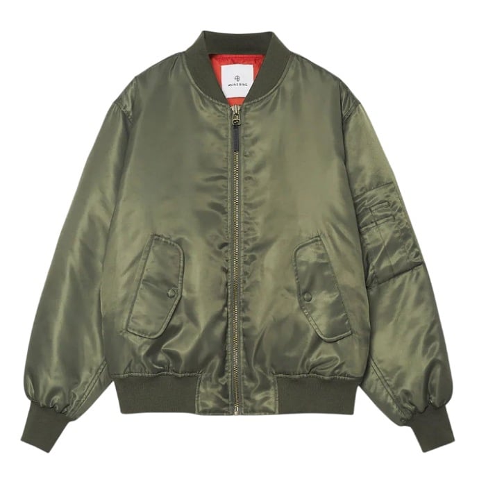 Image of ANINE BING LEON BOMBER ARMY GREEN