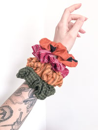 Image 1 of Fall Flannel Scrunchies