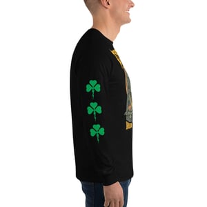 Image of Saint Patrick Banisher of Snakes Long Sleeve Black Shirt