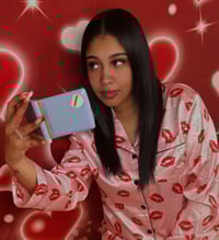 Image 5 of Light Blue LED Travel Mirror