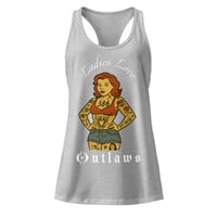 Image 1 of ladies love tattooed chick grey Women’s racerback tank top
