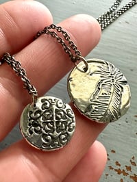 Image 6 of sterling silver peace pendant necklace by peacesofindigo