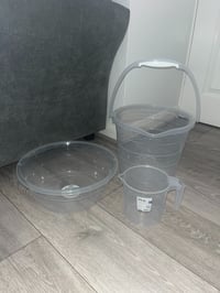 3 Piece Plastic Bucket Set