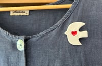 Image 4 of Ceramic Big Bird Brooch 