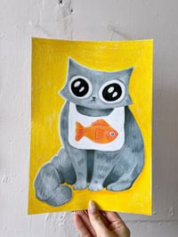 Image 1 of Dinner Time Original Drawing