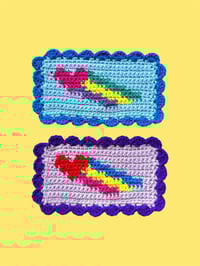 Crochet Shooting Hearts