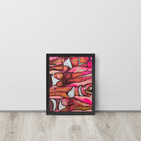 Image 4 of "Peach Parade" Framed poster