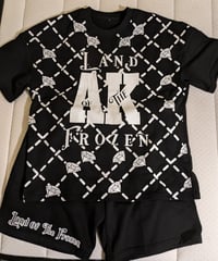 Image 2 of Shirt+shorts combo black