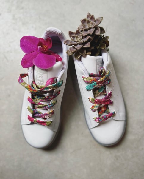 Image of Liberty Print Shoelaces - Ciara A Bright