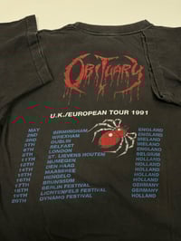 Image 3 of 1991 Obituary Pile of Skulls UK/European tour shirt 