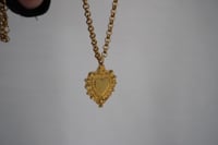 Image 1 of Sacred Heart Necklace (Gold)