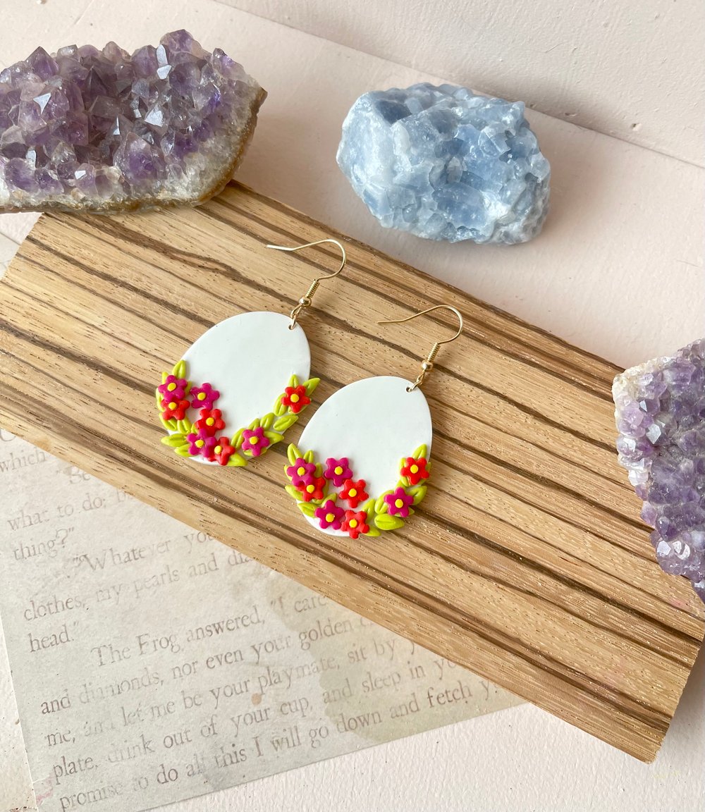 Image of Bouquet Easter Egg Earrings