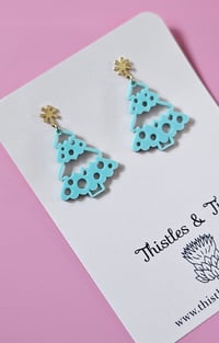 Image 3 of Mint Scandi Tree Dangles - SKU 407