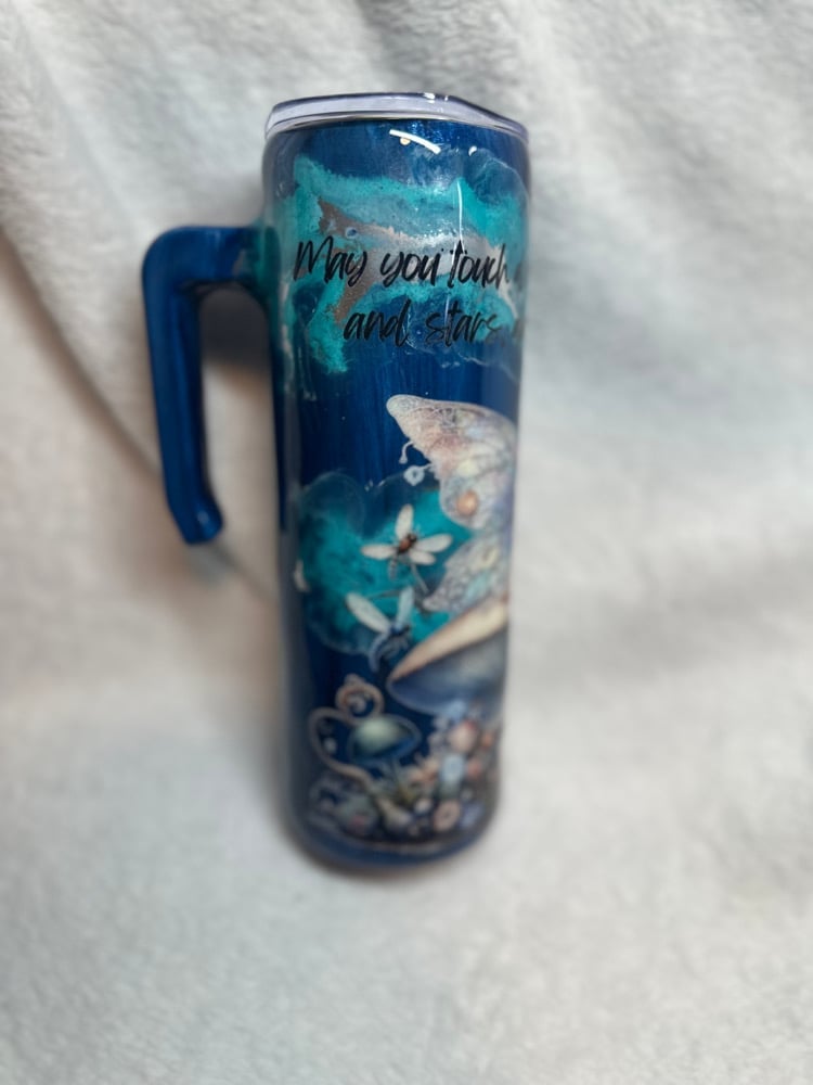 Image of #16 20oz Teal Clouds