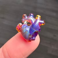 Image 2 of MINIATURE "LAYERS OF LOVE" ANATOMICAL HEART PENDANT 7