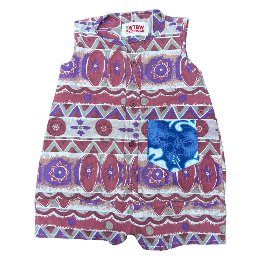 Image of Purple Romper - Size 0-1