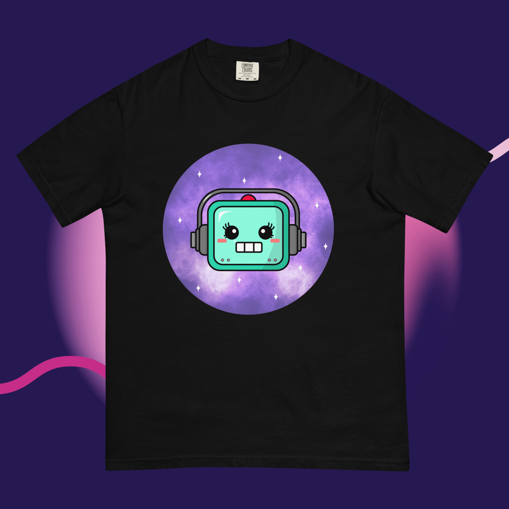 Image of DJ Josie Rock Robot Head T-Shirt
