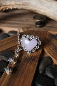 Image 2 of Yttrium Fluorite Heart Ring
