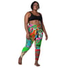 Ladies Funk Art Collage 2 Crossover Leggings with pockets
