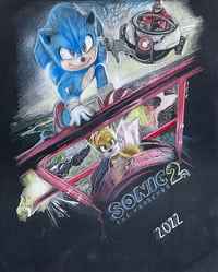 “Unstoppable.” SONIC THE HEDGEHOG 2 Art Print