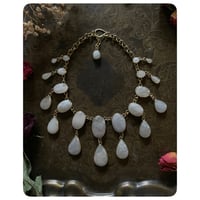 Image 3 of The Tempest Necklace - Moonstone and Solid Brass 