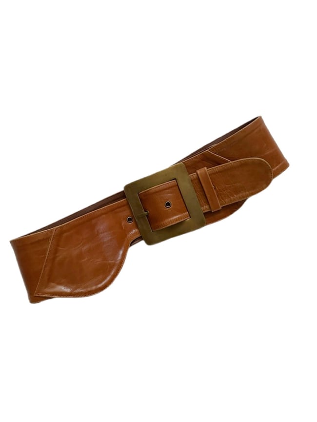 early 70s London boutique massive leather belt 