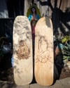 Wood burnt Skateboard Deck