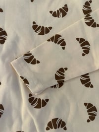 Image 5 of Croissant Print Pyjama Set - Vanilla