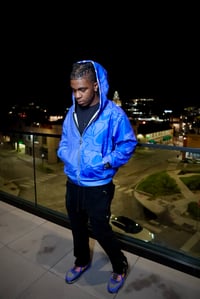 Image 1 of Indigo “What Is Love” Colheart Camo Zipper Jacket