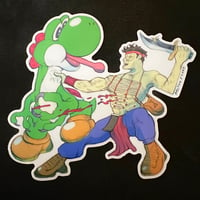 Yoshi VS Turok Sticker