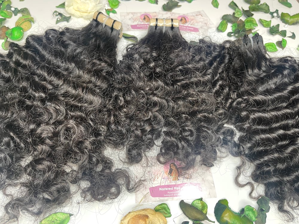 Raw Vietnamese Curly Tape-Ins | Mastered Minks Raw Vietnamese Curly Tape-Ins | Mastered Minks