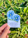 September Birth Month Flower Waterproof Vinyl Sticker 