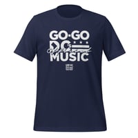 Image 3 of LOVE DC GOGO "GO-GO IS OFFICIAL MUSIC" Dark UNISEX TEE (see color options)