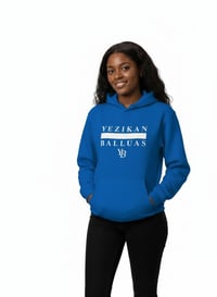 Image 2 of YB Royal Blue Fleece Pullover Hoodie 