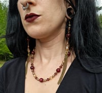 Image 4 of Brass Chain Fringe Earrings - set 2