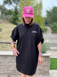 Image 2 of T-shirt dress black 