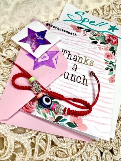 Image of Combo Protection Bracelet- Hamsa, Evil Eye, And Tree of Life