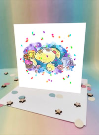 Sleepy Snorlax Birthday Card